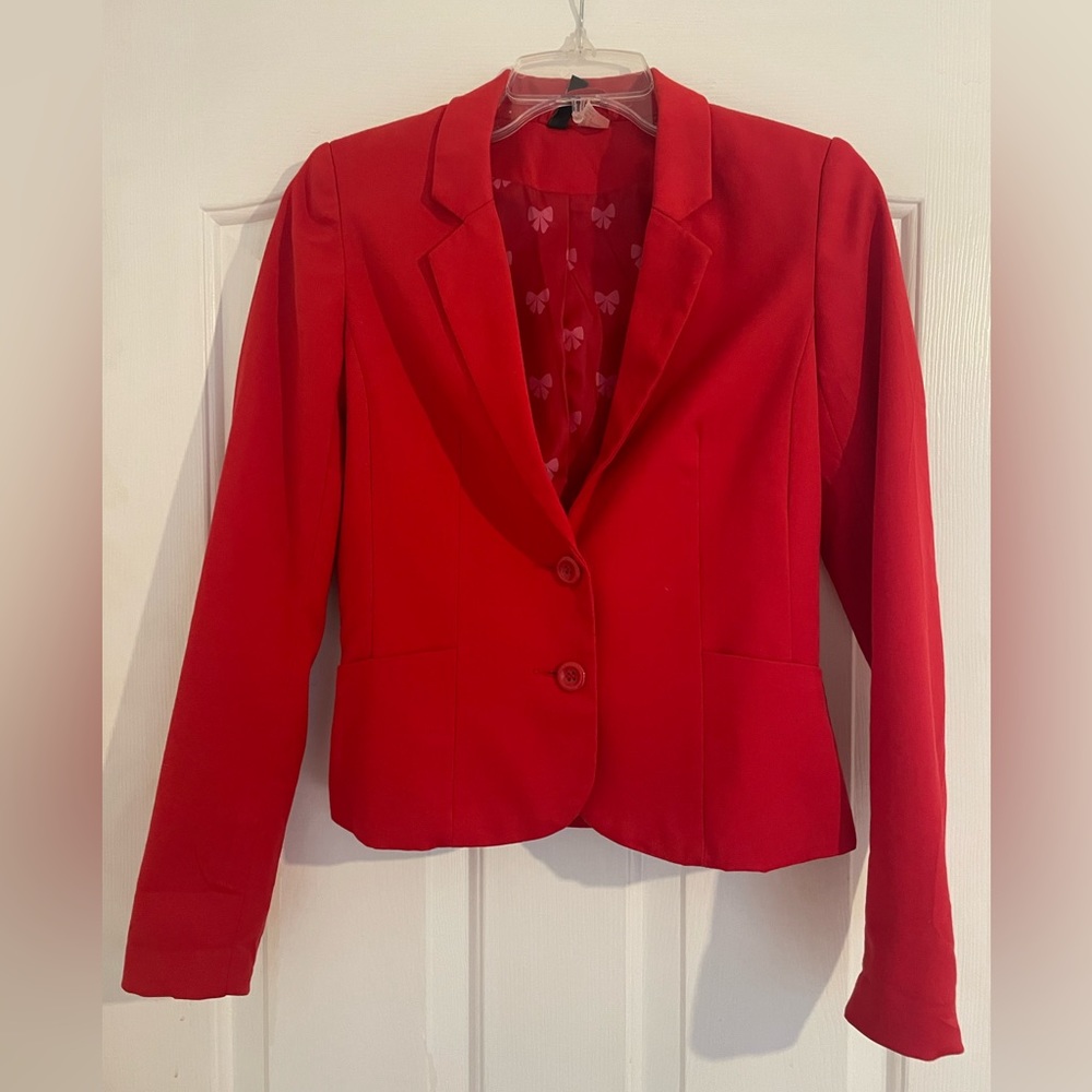 Women’s H&M red blazer size 4